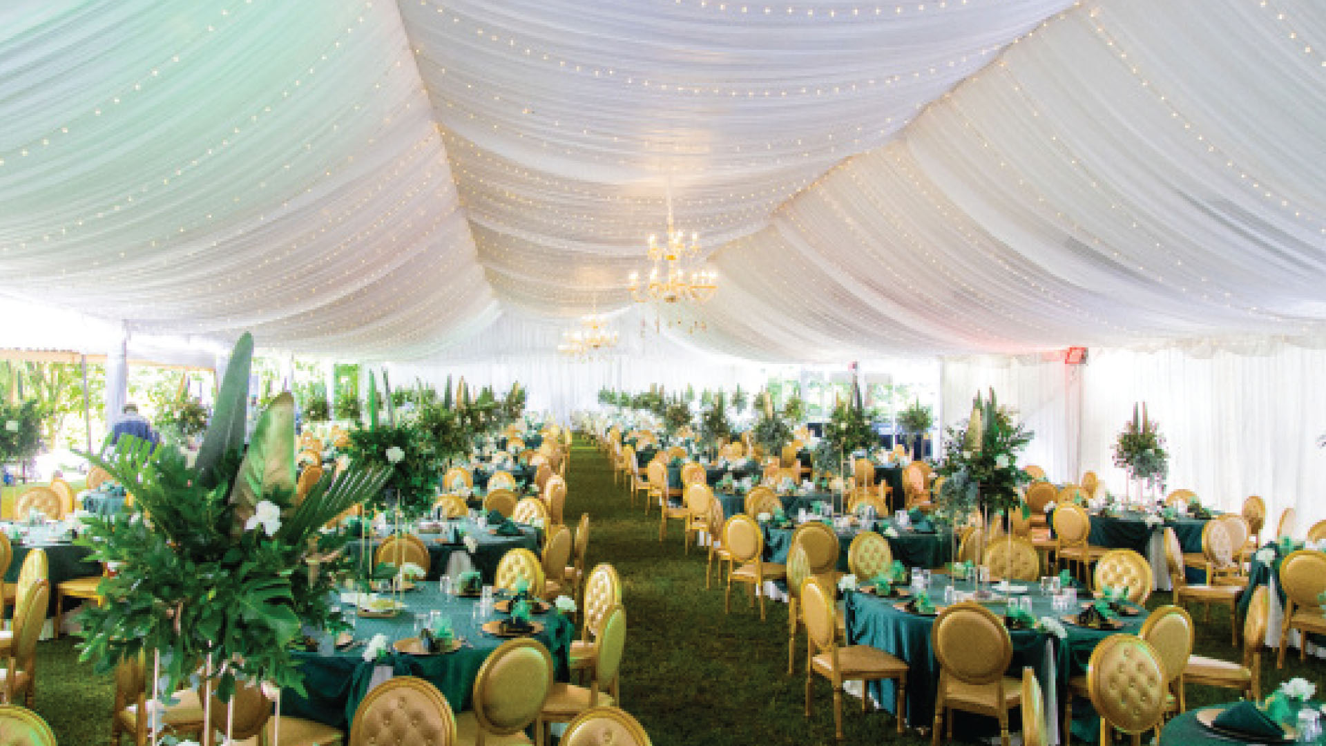 Reception setup at the prime cabinet secretary's residence